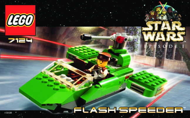 Building Instructions - LEGO - 7124 - Flash Speeder™: Page 1