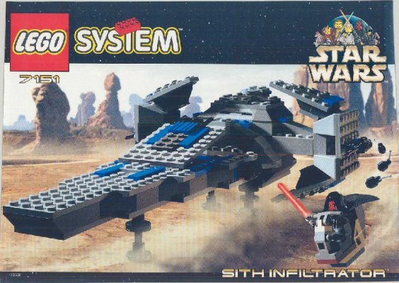 Building Instructions - LEGO - 7151 - Sith Infiltrator™: Page 1