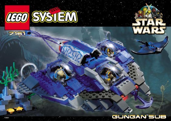 Building Instructions - LEGO - 7161 - Gungan' Sub: Page 1