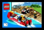 Building Instructions - LEGO - 7213 - Off-road Fire Truck & Fireboat: Page 1