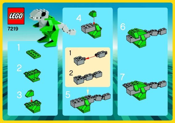 Instrucciones store lego dinosaurio