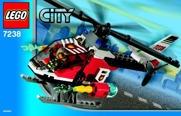 Building Instructions - LEGO - 7238 - Fire Helicopter: Page 1