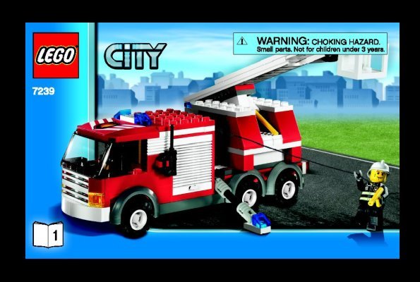 Building Instructions - LEGO - 7239 - Fire Truck: Page 1