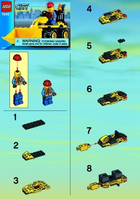 Building Instructions - LEGO - 7246 - Mini-Digger: Page 1