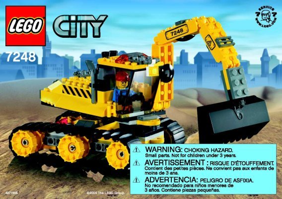 Building Instructions - LEGO - 7248 - Digger: Page 1