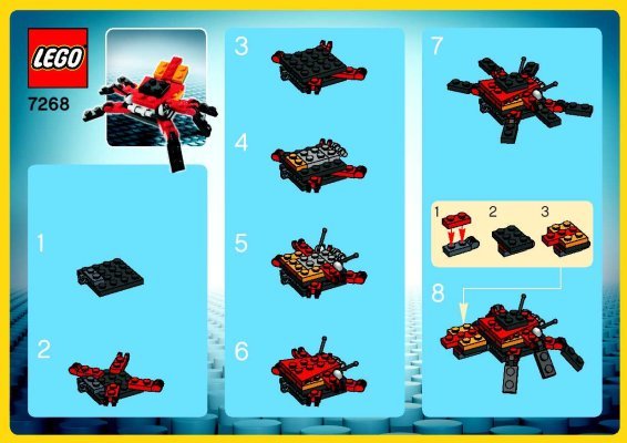 Building Instructions - LEGO - 7268 - Spider: Page 1