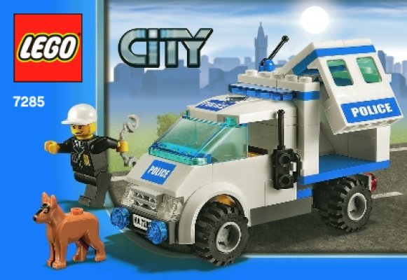 Building Instructions - LEGO - 7285 - Police Dog Unit: Page 1