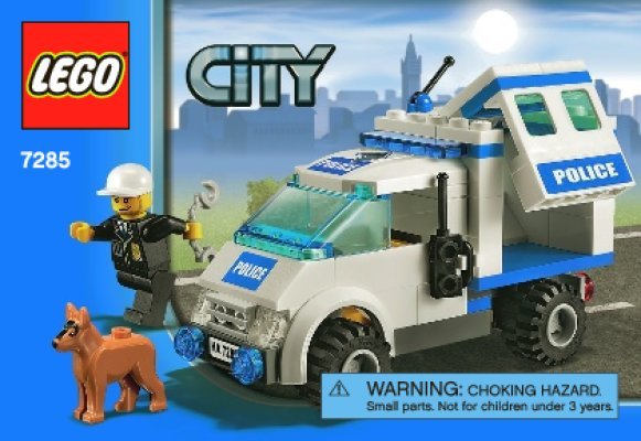 Building Instructions - LEGO - 7285 - Police Dog Unit: Page 1