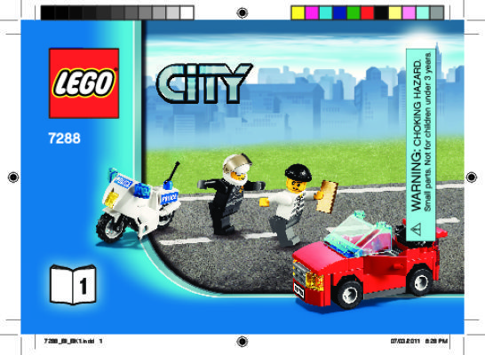 Building Instructions - LEGO - 7288 - Mobile Police Unit: Page 1