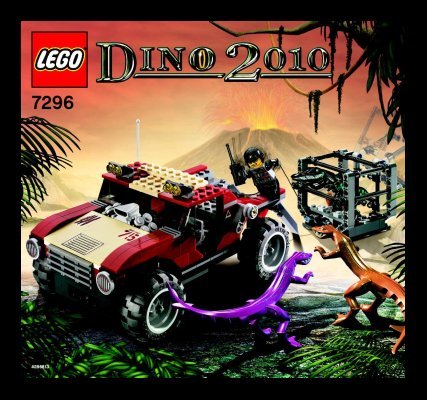 Building Instructions - LEGO - 7296 - 4WD Dino Trapper: Page 1