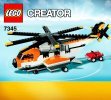 Building Instructions - LEGO - 7345 - Transport Chopper: Page 1