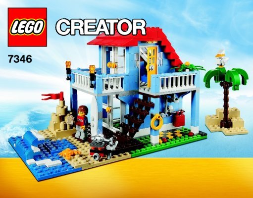 Building Instructions - LEGO - Creator - 7346 - Seaside House: Page 1