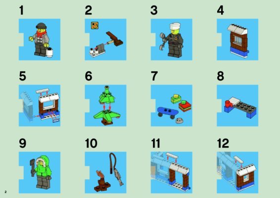 Building Instructions - LEGO - 7553 - LEGO® City Advent Calendar: Page 1