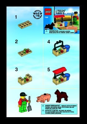 Building Instructions - LEGO - 7566 - Farmer: Page 1