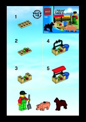 Building Instructions - LEGO - 7566 - Farmer: Page 1