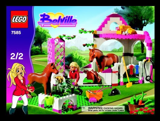 Building Instructions - LEGO - 7585 - Horse Stable: Page 1