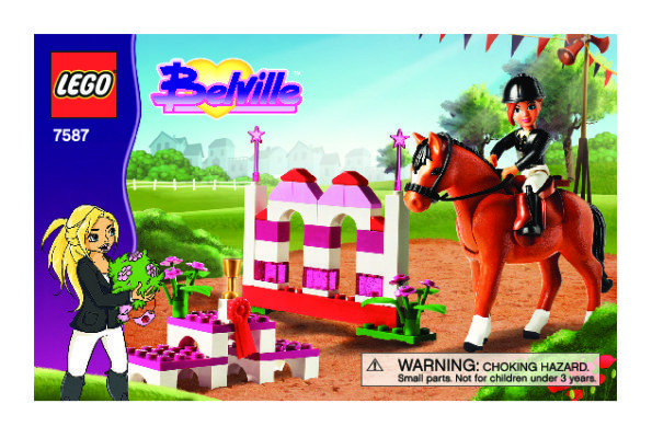 Building Instructions - LEGO - 7587 - Horse Jumping: Page 1