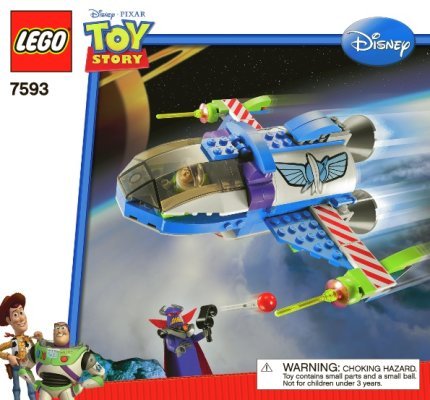 Building Instructions - LEGO - 7593 - Buzz's Star Command Spaceship: Page 1