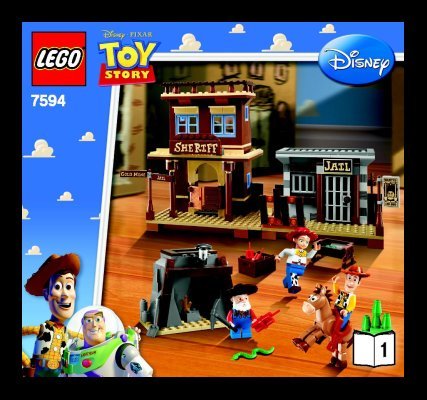 Building Instructions - LEGO - 7594 - Woody's Roundup!: Page 1