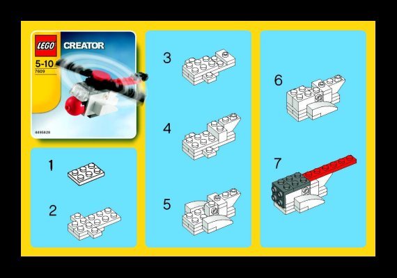 Building Instructions - LEGO - 7609 - Rescue Chopper: Page 1