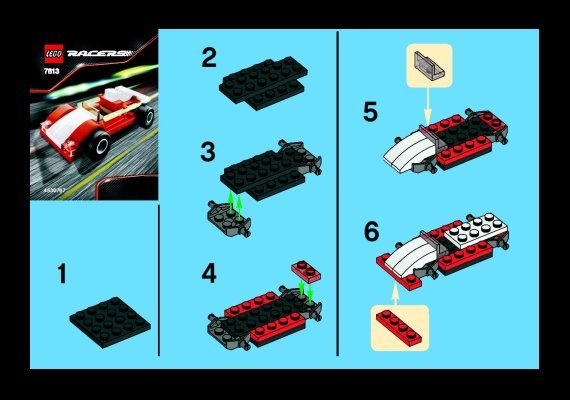 Building Instructions - LEGO - 7613 - Track Racer: Page 1