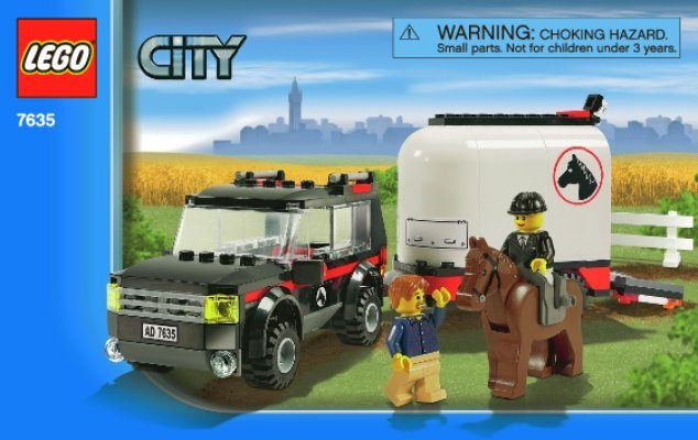 Building Instructions - LEGO - 7635 - 4WD with Horse Trailer: Page 1