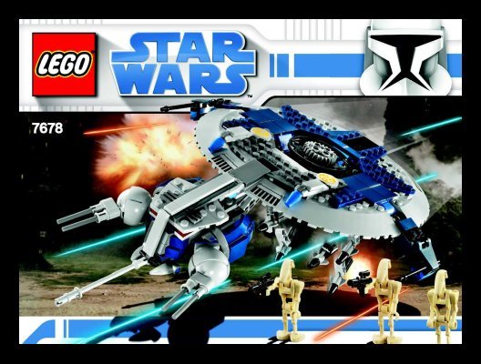 Building Instructions - LEGO - 7678 - Droid Gunship™: Page 1