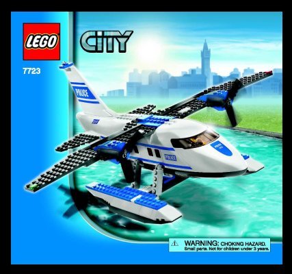 Building Instructions - LEGO - 7723 - Police Pontoon Plane: Page 1