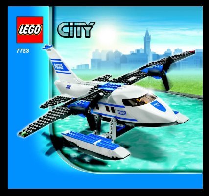 Building Instructions - LEGO - 7723 - Police Pontoon Plane: Page 1