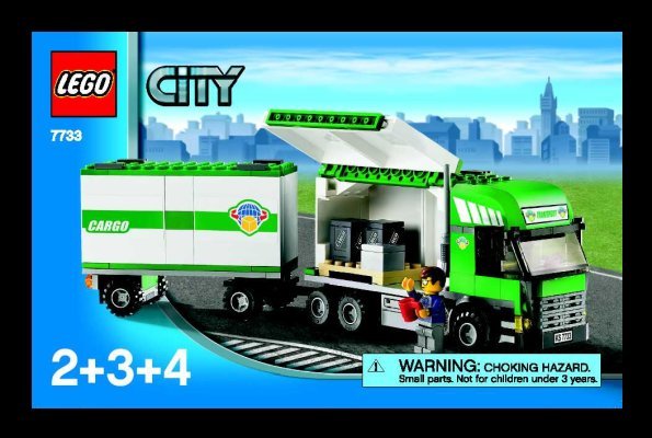 Building Instructions - LEGO - 7733 - Cargo Truck & Forklift: Page 1