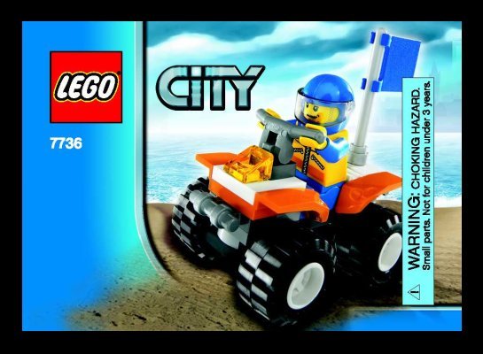 Building Instructions - LEGO - 7736 - Coast Guard Quad Bike: Page 1