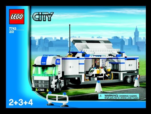 Building Instructions - LEGO - 7743 - Police Command Center: Page 1