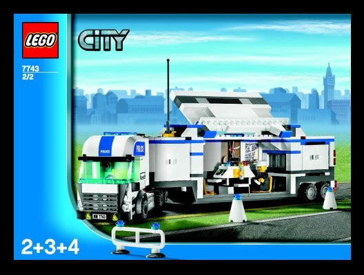 Building Instructions - LEGO - 7743 - Police Command Center: Page 1