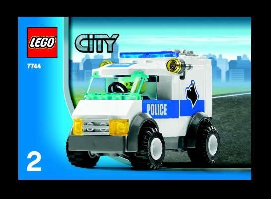 Building Instructions - LEGO - 7744 - Police Headquarters: Page 1