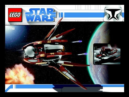 Building Instructions - LEGO - 7752 - Count Dooku's Solar Sailer™: Page 1