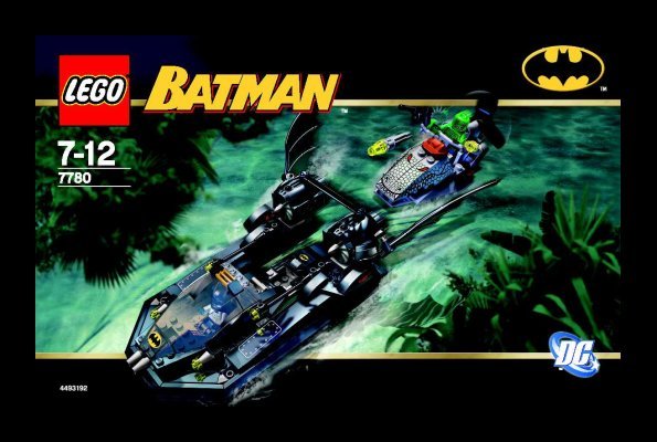 Building Instructions - LEGO - 7780 - The Batboat™: Hunt for Killer Croc™: Page 1