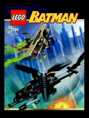 Building Instructions - LEGO - 7786 - The Batcopter™: The Chase for Scarecrow: Page 1