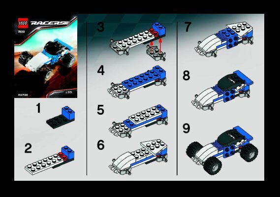 Building Instructions - LEGO - 7800 - Off Road Racer: Page 1