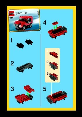 Building Instructions - LEGO - 7803 - Jeep: Page 1