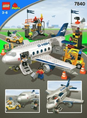 Building Instructions - LEGO - 7840 - Airport Action Set: Page 1