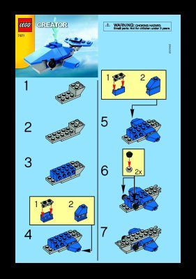 Building Instructions - LEGO - 7871 - Whale: Page 1