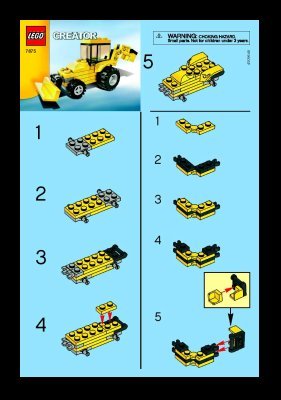 Building Instructions - LEGO - 7875 - Digger: Page 1