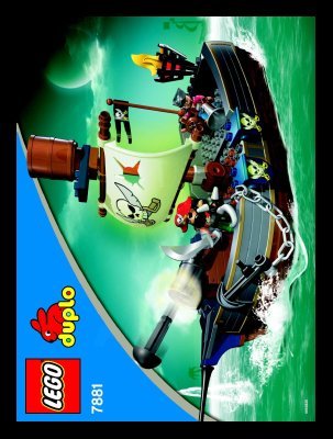 Building Instructions - LEGO - 7881 - DUPLO® Pirate Ship: Page 1