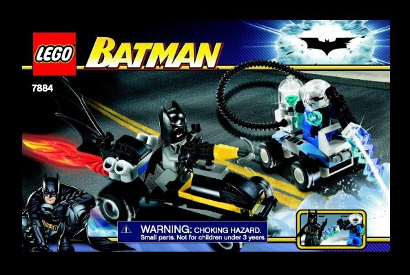 Building Instructions - LEGO - 7884 - Batman's Buggy: The Escape of Mr. Freeze: Page 1