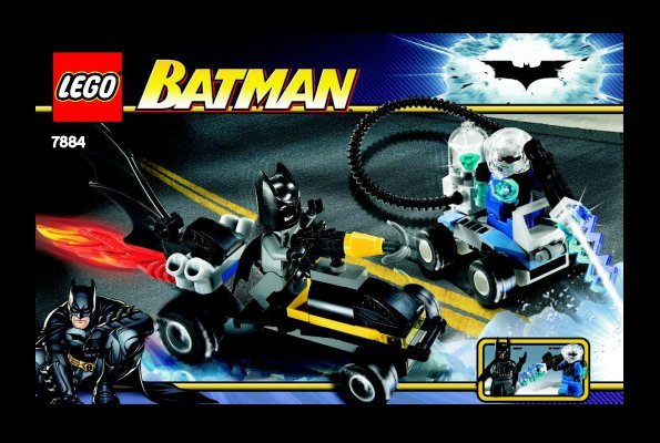 Building Instructions - LEGO - 7884 - Batman's Buggy: The Escape of Mr. Freeze: Page 1