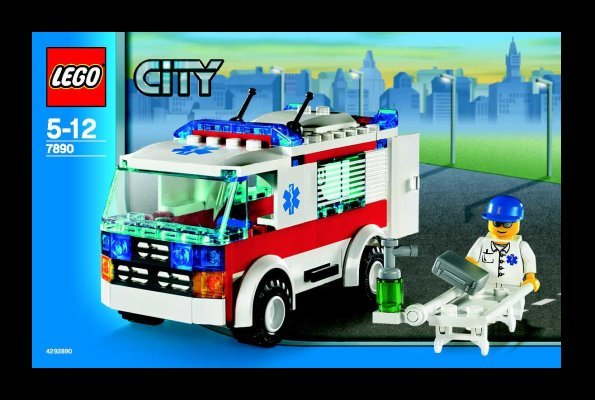 Building Instructions - LEGO - 7890 - Ambulance: Page 1