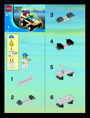 Building Instructions - LEGO - 7892 - Hospital: Page 1