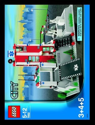 Building Instructions - LEGO - 7892 - Hospital: Page 1