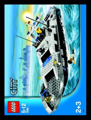 Building Instructions - LEGO - 7899 - Police Boat: Page 1