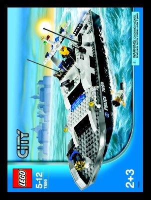 Building Instructions - LEGO - 7899 - Police Boat: Page 1